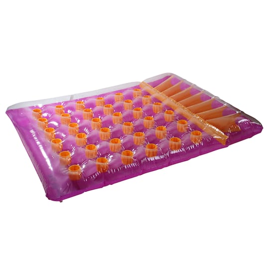 6.5ft. Inflatable Purple Double Mattress Swimming Pool Float